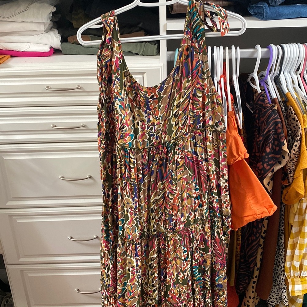 NWT- Jodifl Los Angeles floral sleeveless Maxi dress-S